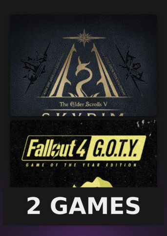 Fallout 4: Game of the Year Edition + The Elder Scrolls V: Skyrim Anniversary Edition GOG Anahtarı