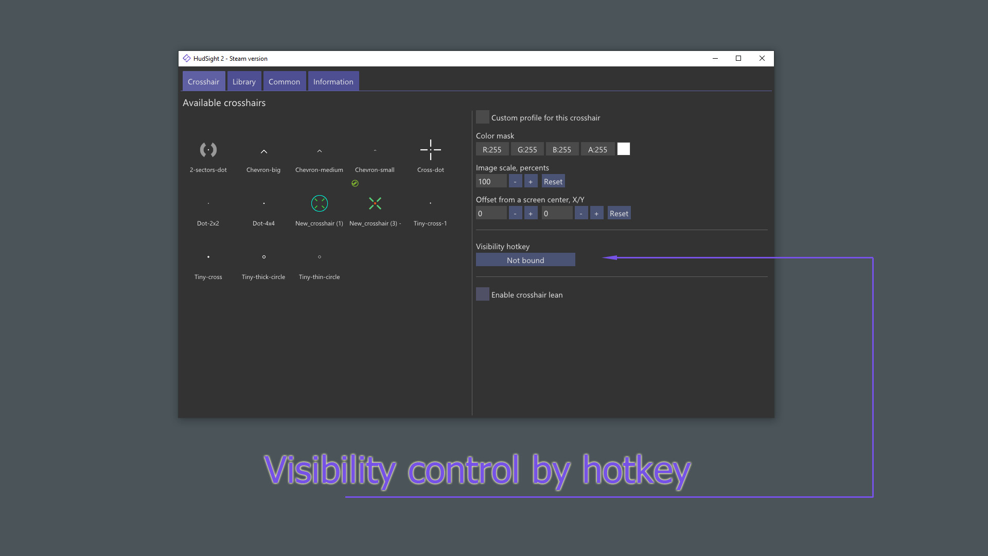 HudSight - crosshair overlay Steam Anahtarı