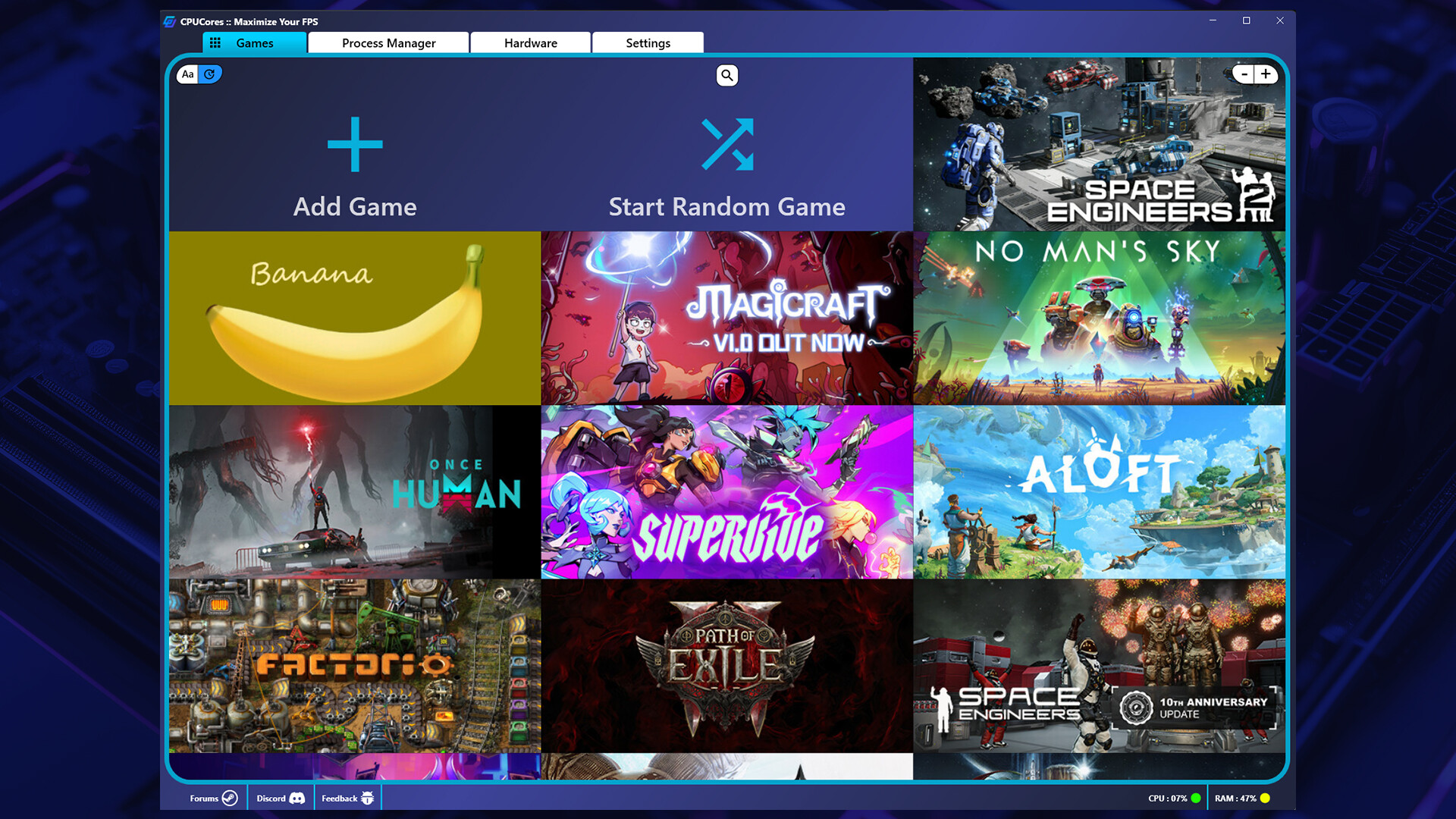 CPUCores :: Maximize Your FPS Steam Anahtarı