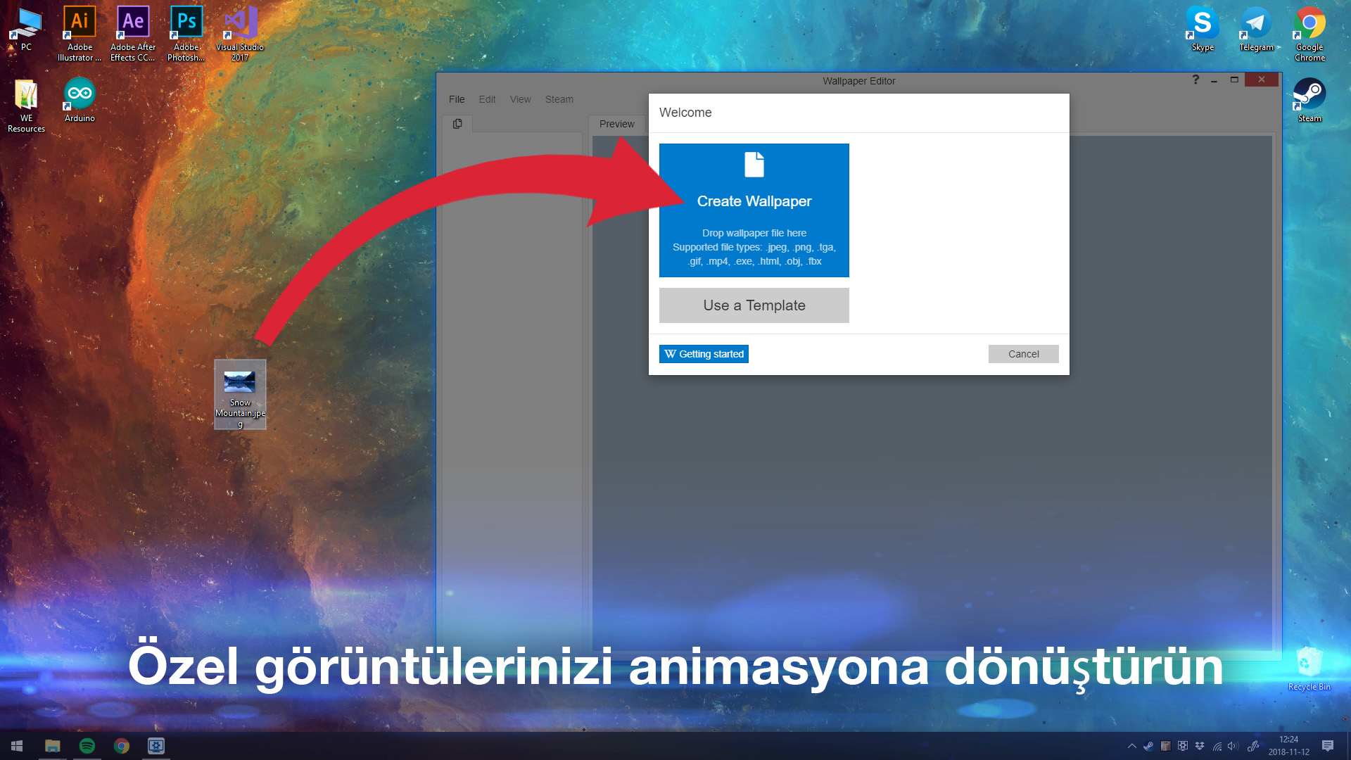 Wallpaper Engine Steam Anahtarı