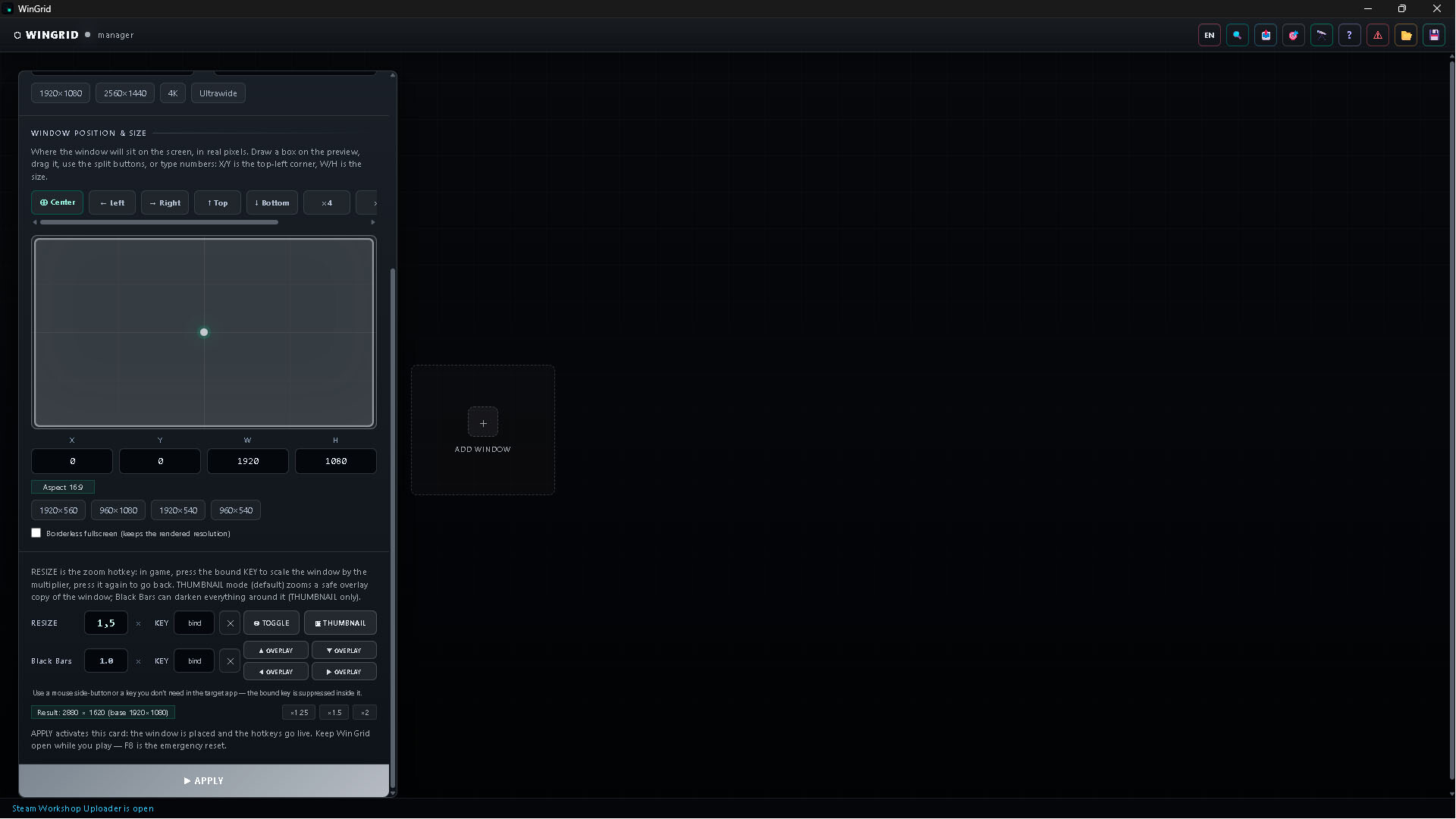 WinGrid Steam Anahtarı